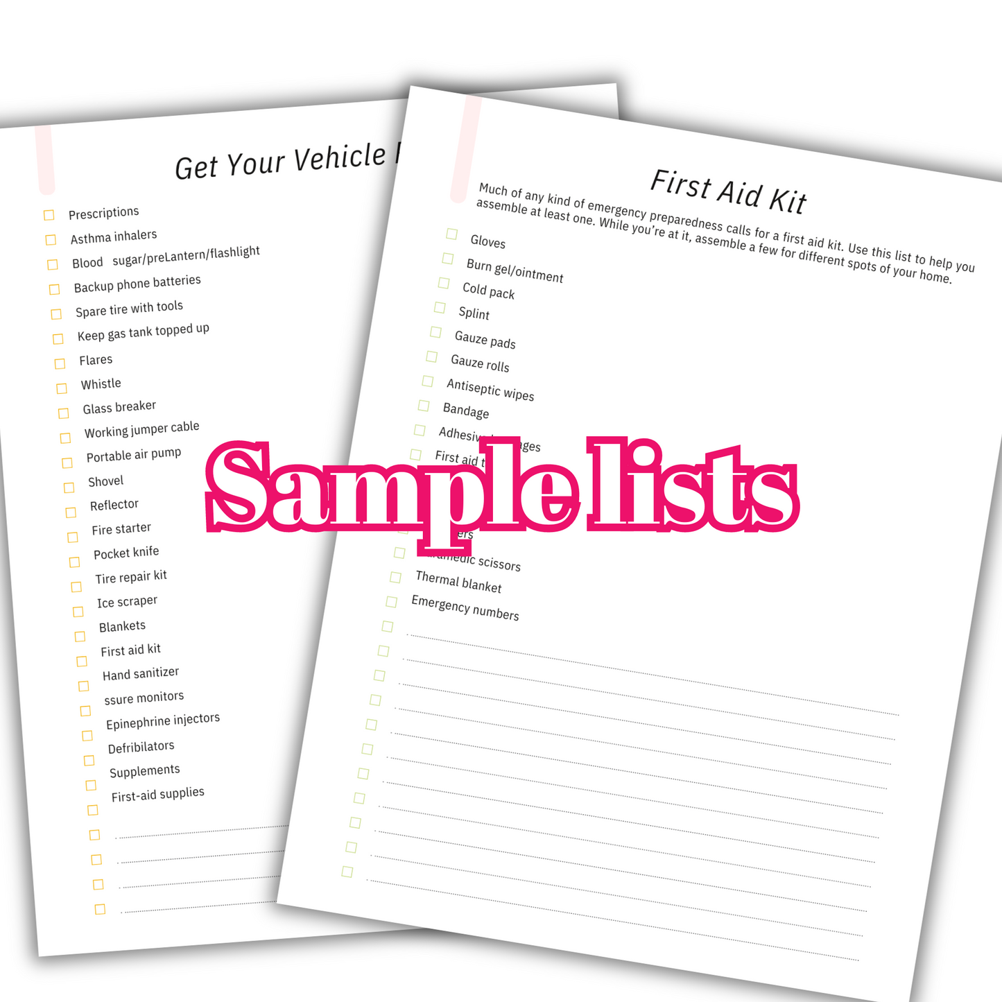 What If Emergency Preparedness Bundle Faith Filled Printables