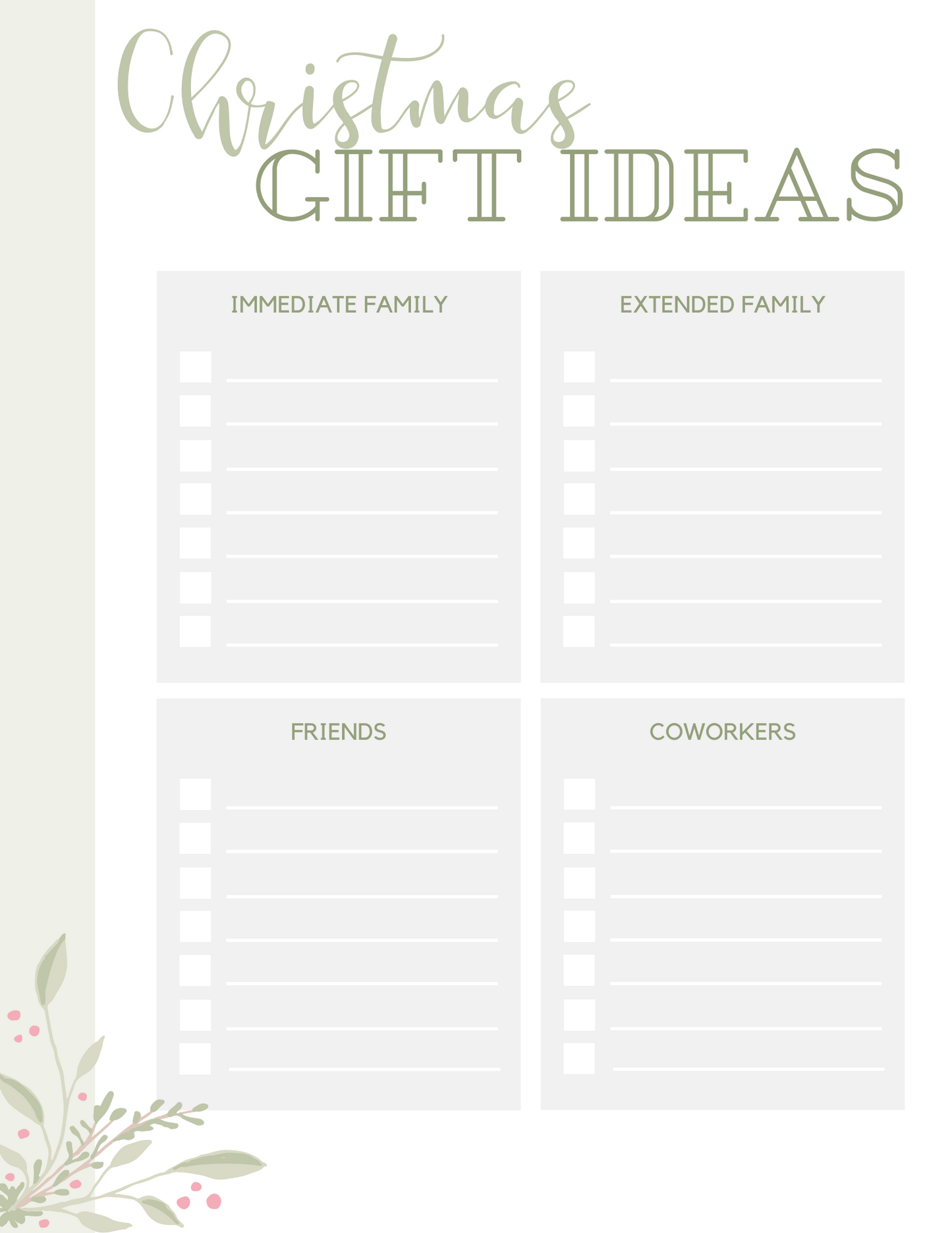 Beautiful Printable Christmas Planner 2023
