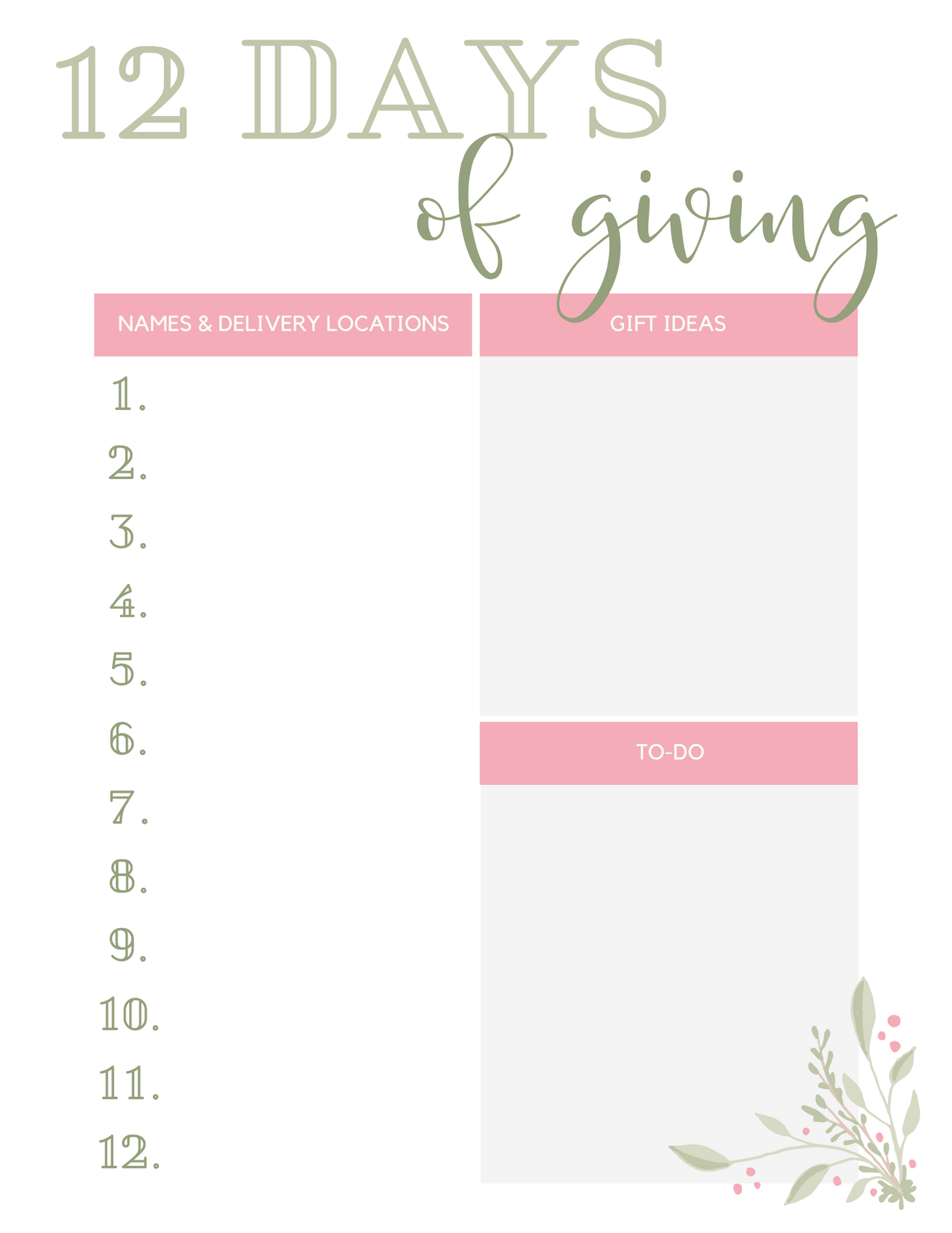 Beautiful Printable Christmas Planner 2023