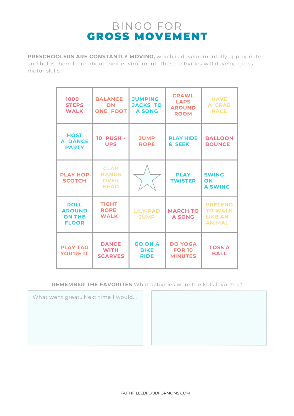 Preschool Play Sensory Activity Pack