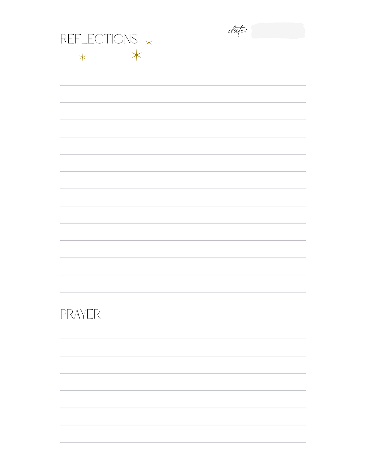 Bible Verse Journal - Be Still and Know That I Am God Faith Filled Printables