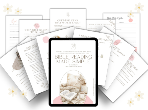 Bible Reading Made Simple Bundle | A Simple Bible Reading Plan for Busy Moms Faith Filled Printables