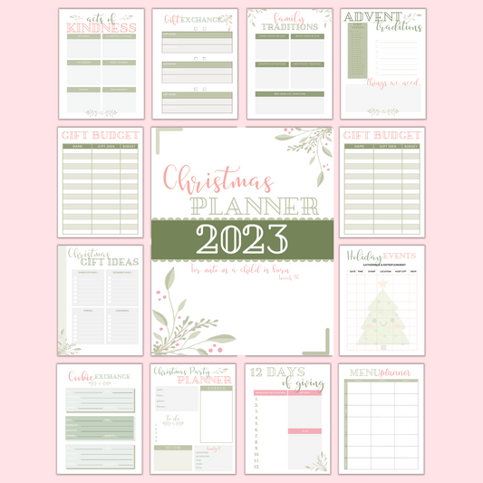 Beautiful Printable Christmas Planner 2025