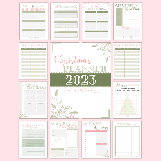 Beautiful Printable Christmas Planner 2023