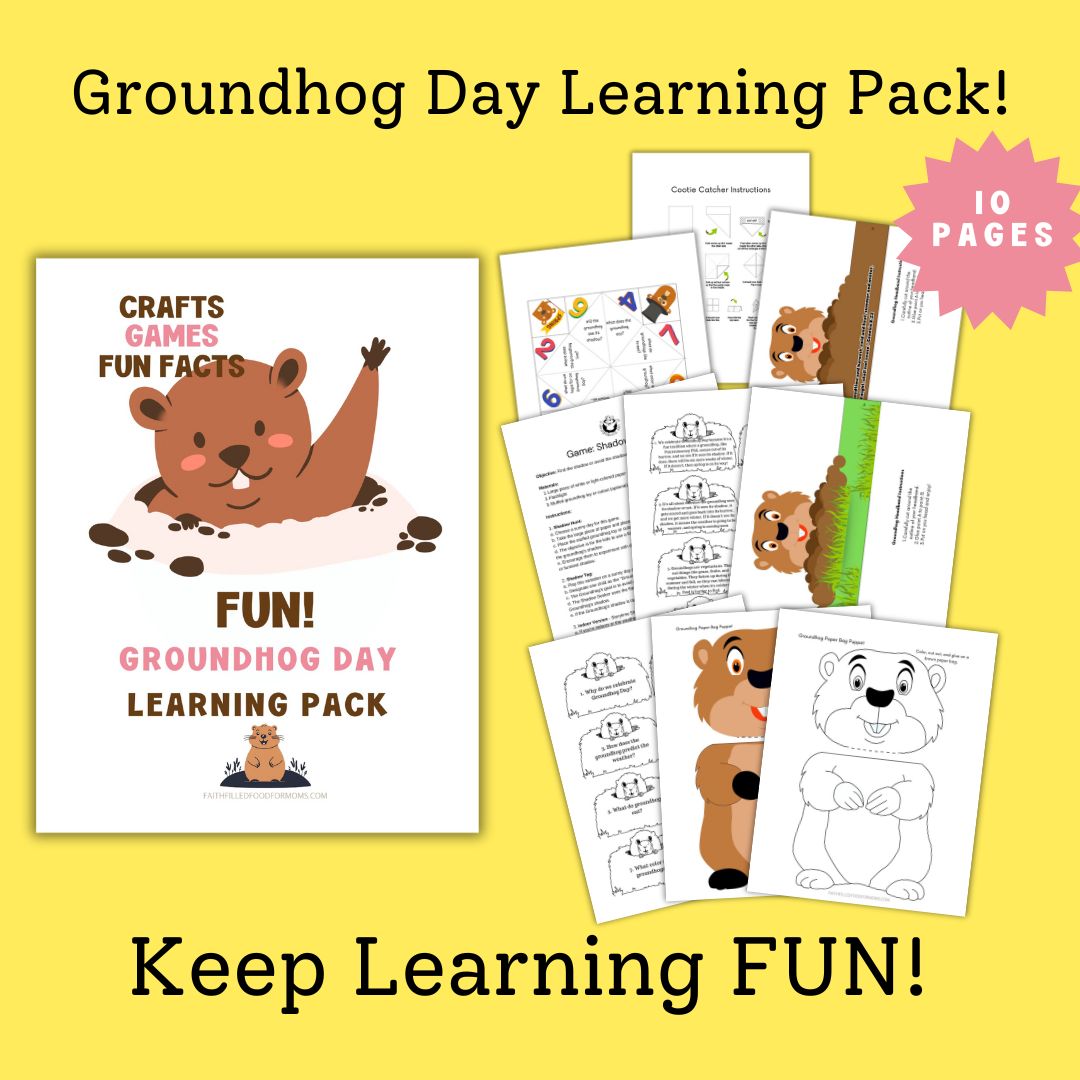 Fun Groundhog Activities Kids Love Faith Filled Printables