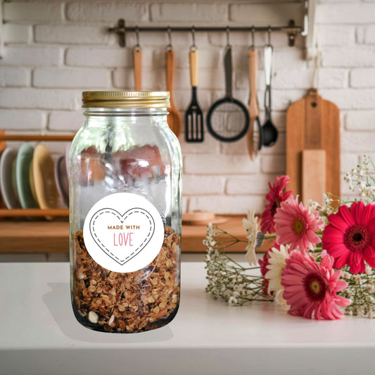Printable Mason Jar Labels for Gifts & Canning | DIY Jar Stickers, Pantry Labels, Homemade Treat Tags Faith Filled Printables