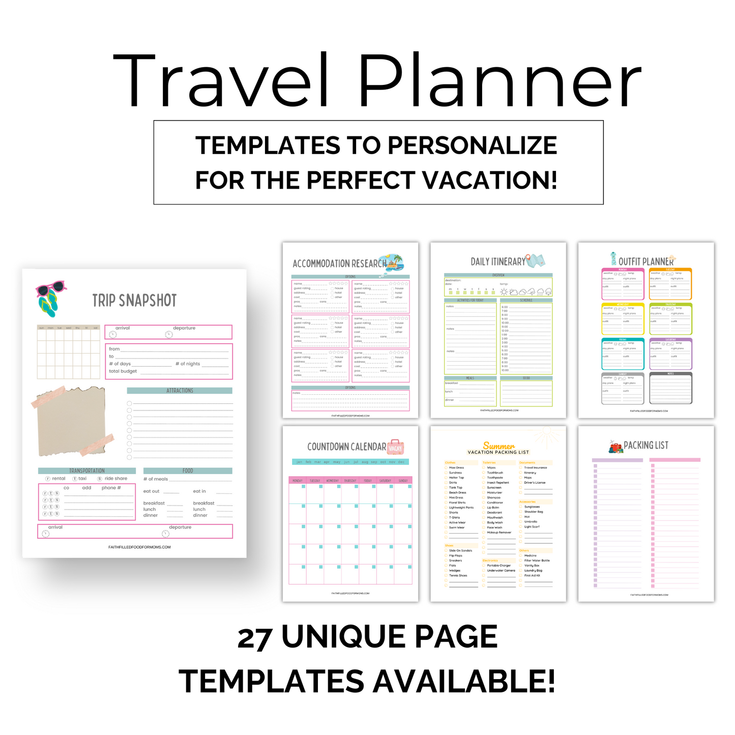 Travel Planner for the Perfect Vacay!