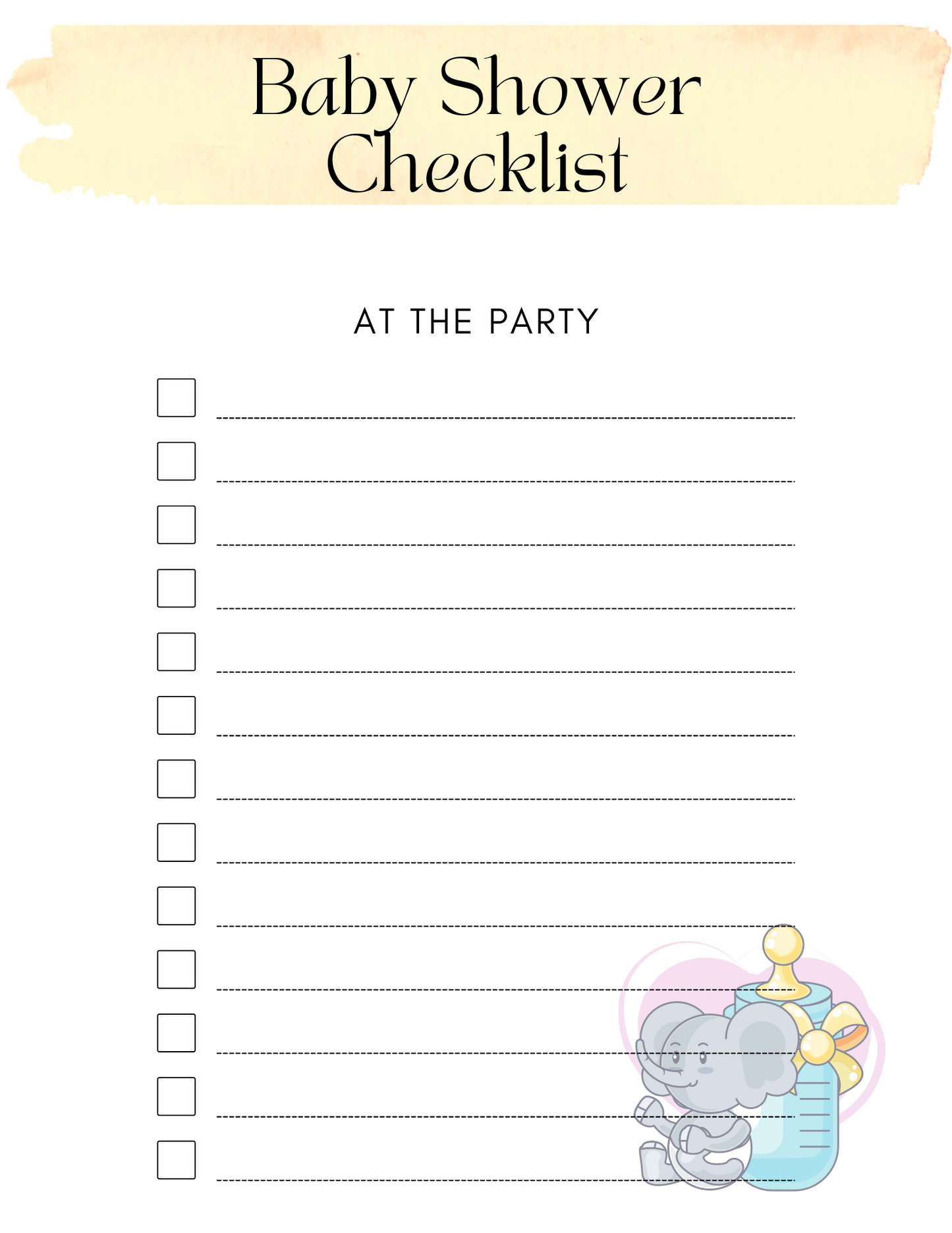 Ultimate Baby Shower Planner