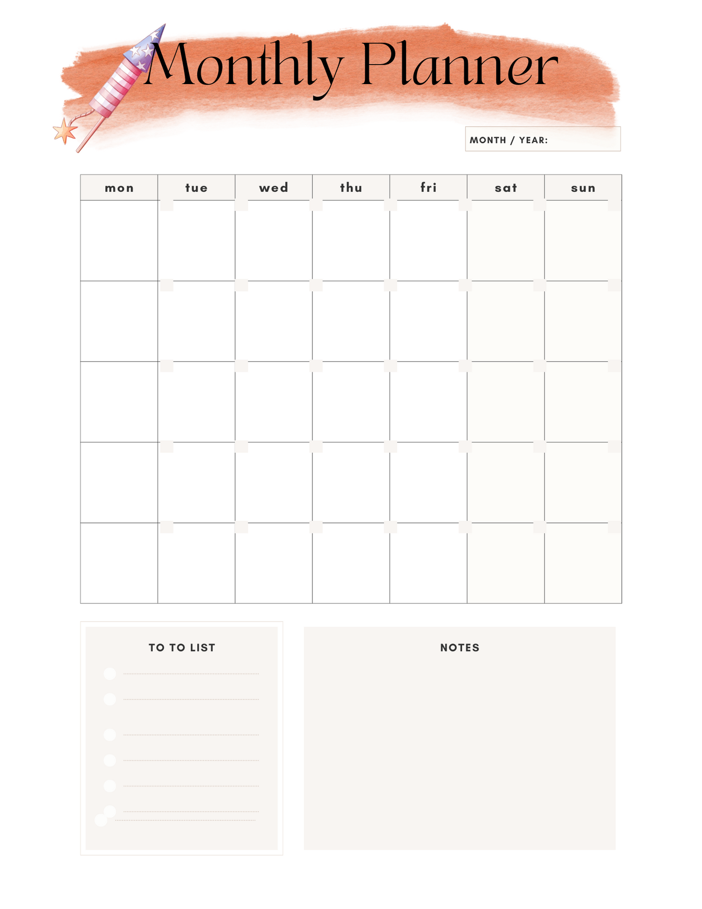 4th of July Printable Party Planner Faith Filled Printables