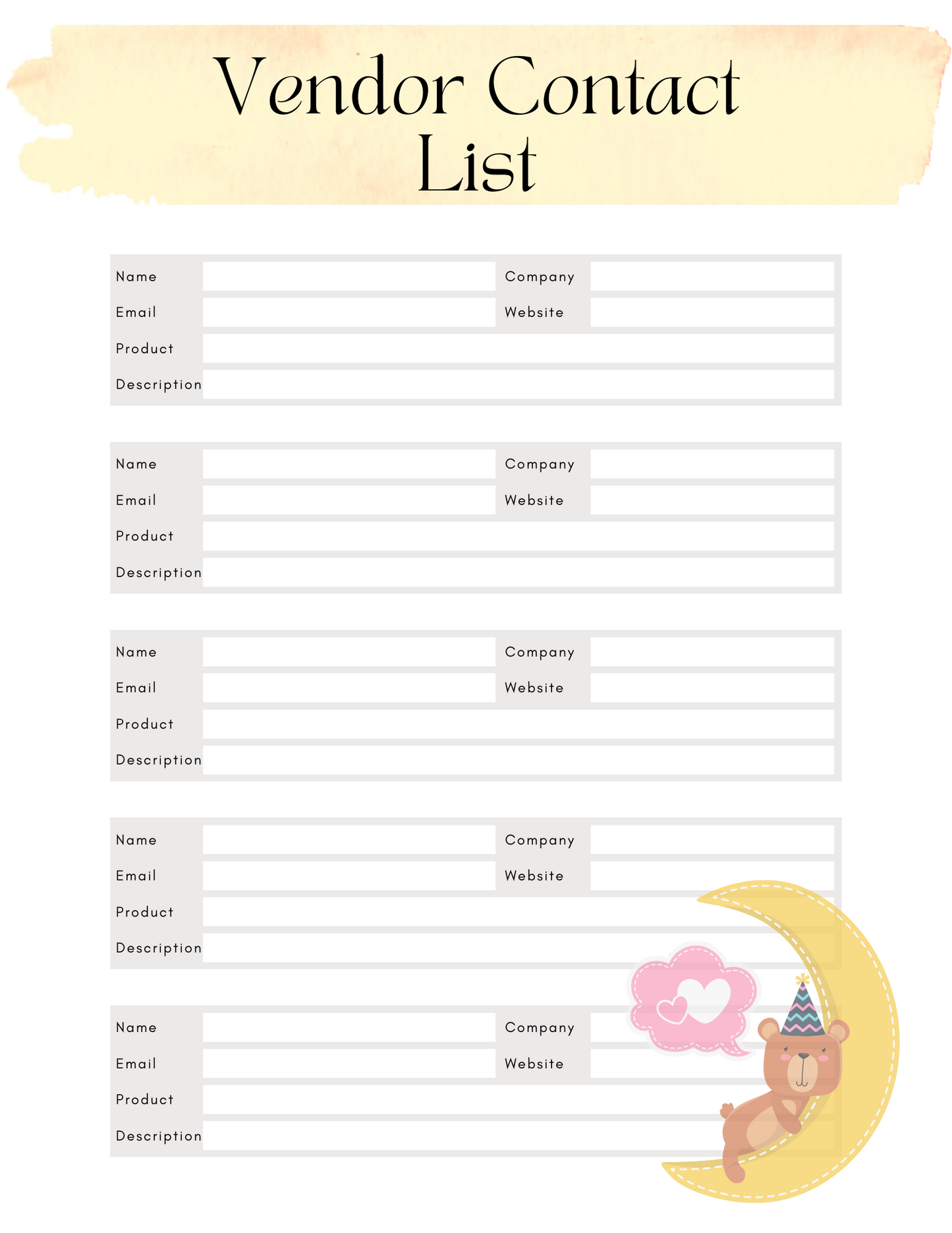 Ultimate Baby Shower Planner