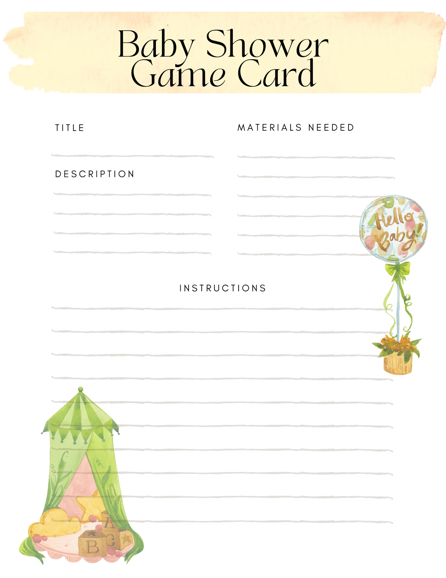 Ultimate Baby Shower Planner