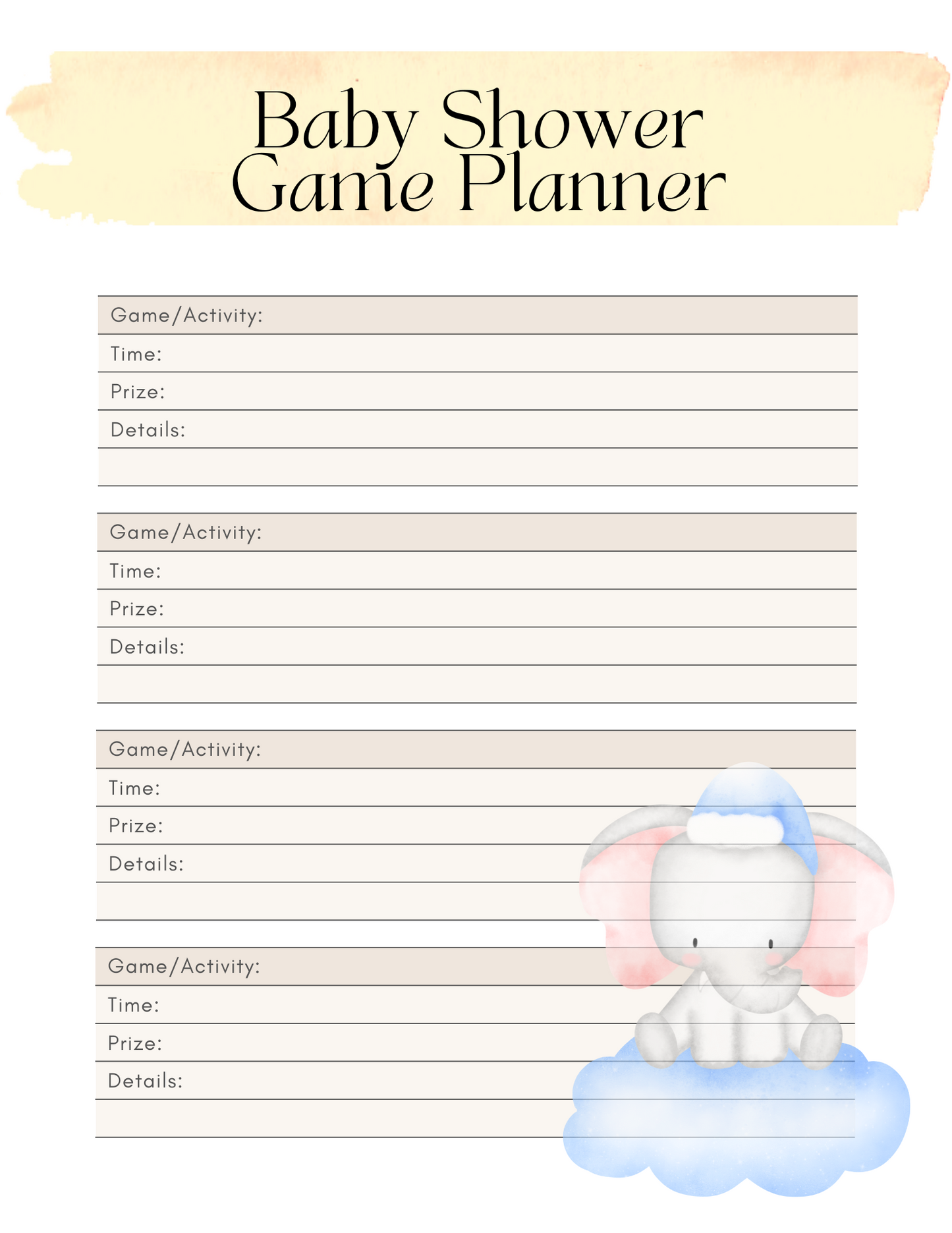 Ultimate Baby Shower Planner