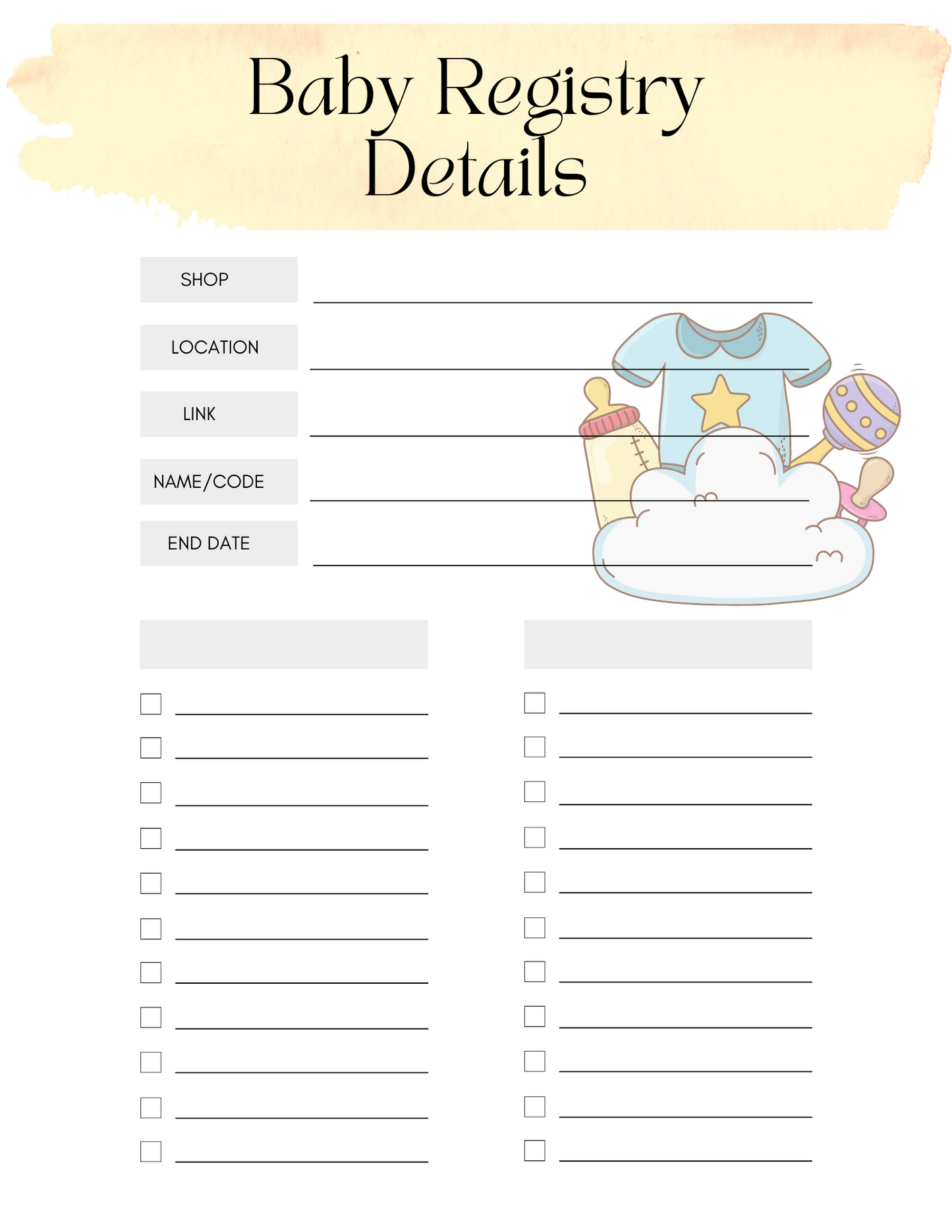 Ultimate Baby Shower Planner