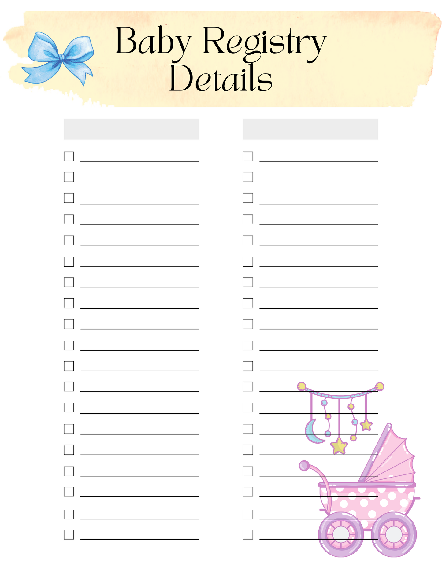 Ultimate Baby Shower Planner