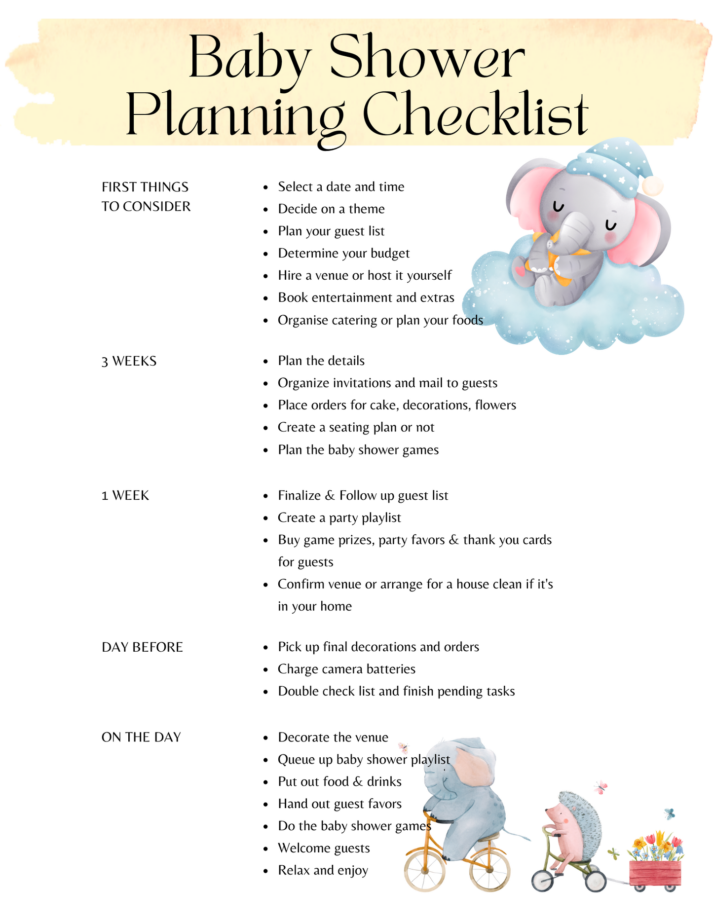 Ultimate Baby Shower Planner