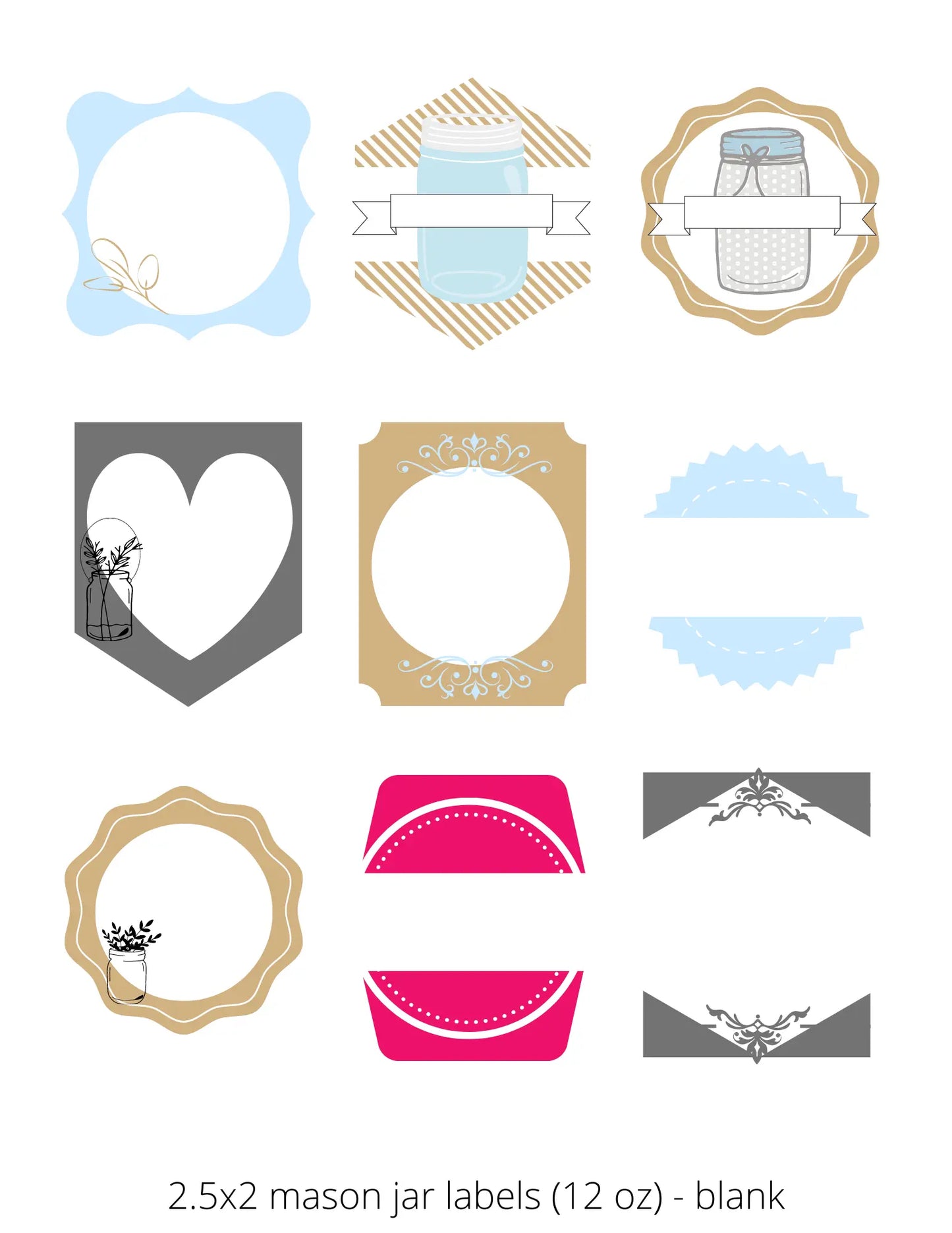 33 Super Cute Mason Jar Labels Faith Filled Printables