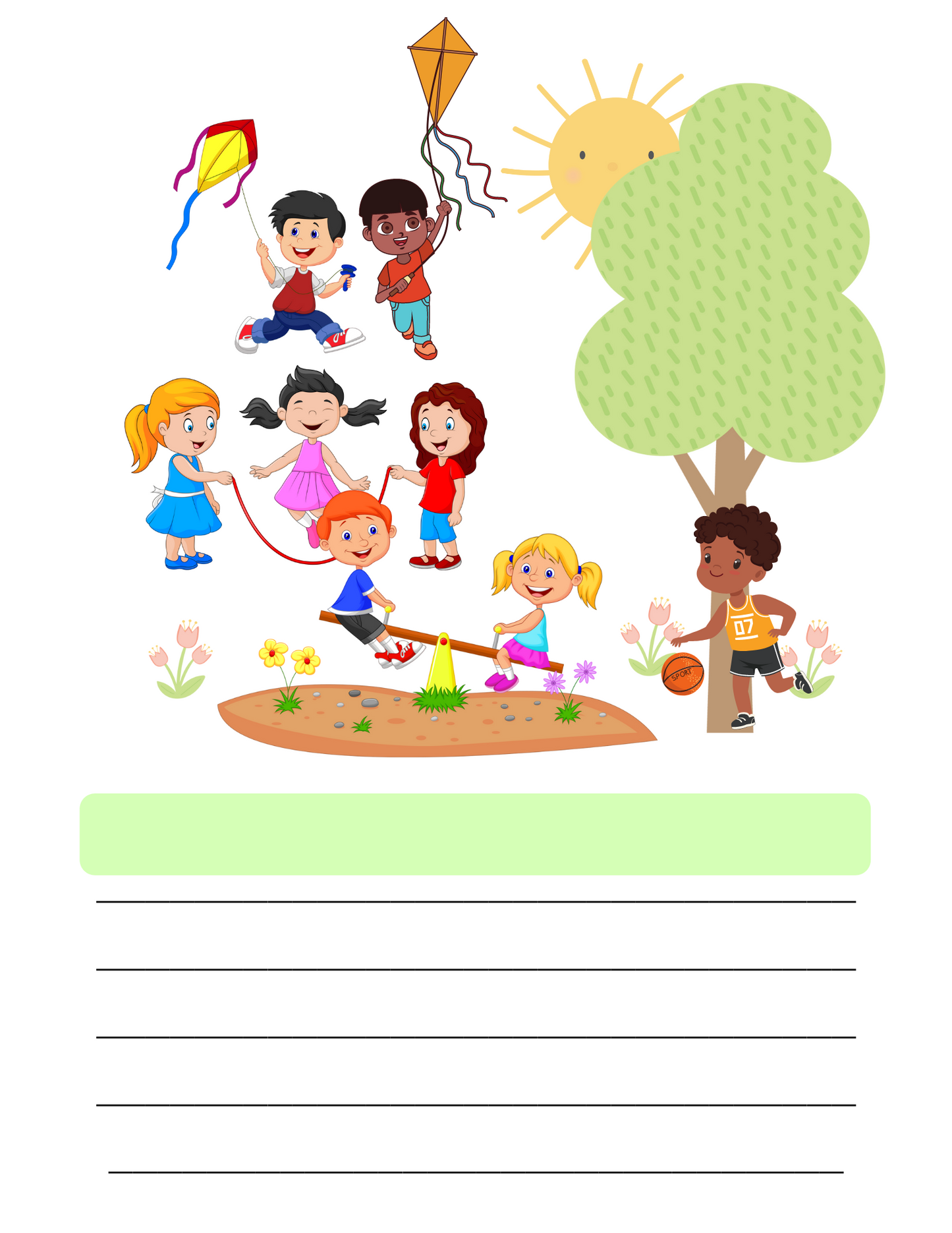 Spring and Summer Picture Story Prompts for Kids
