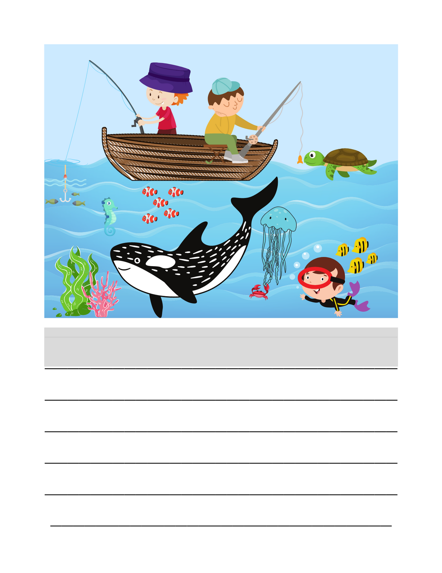 Spring and Summer Picture Story Prompts for Kids