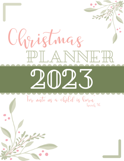 Beautiful Printable Christmas Planner 2023