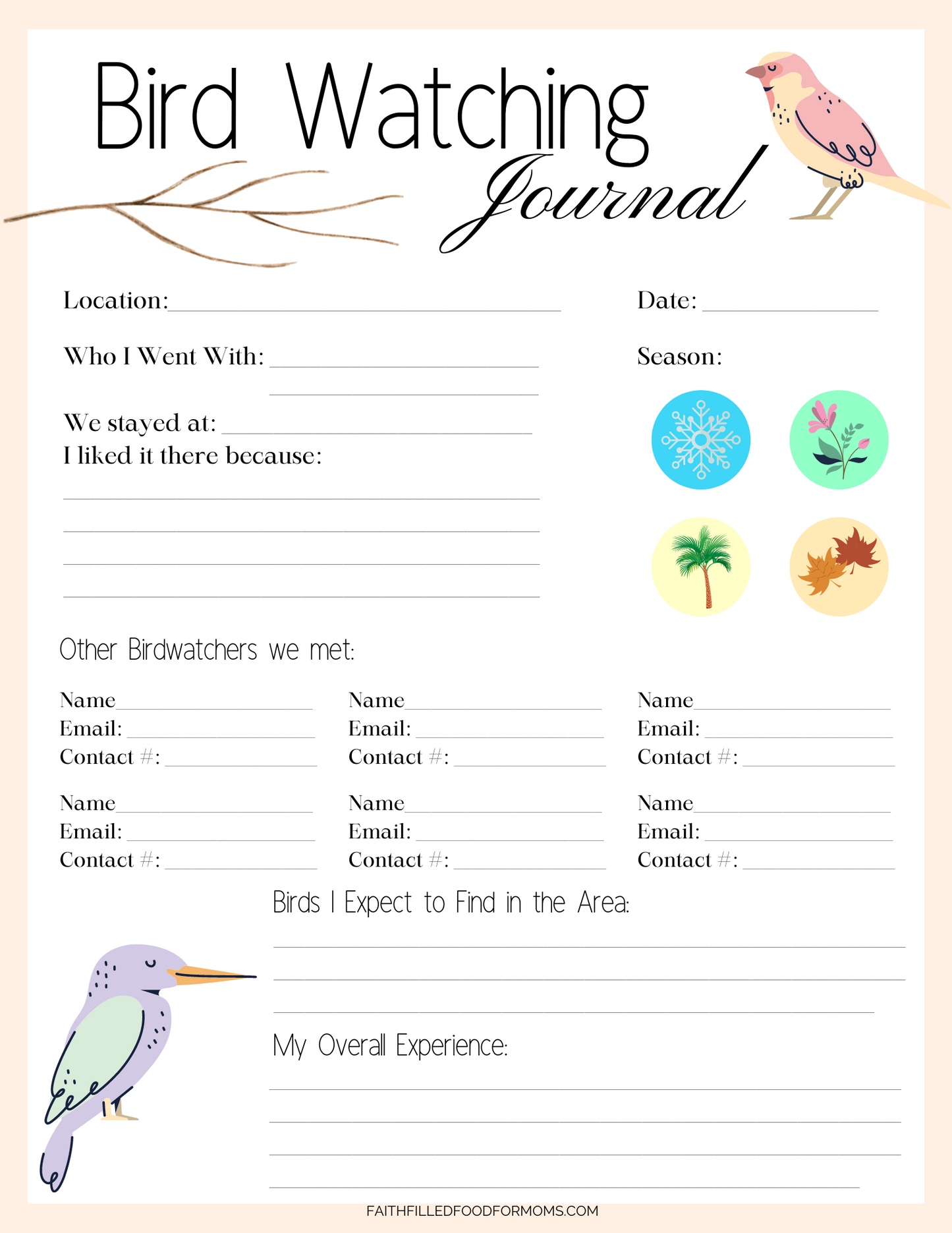 Bird-Watching Journal