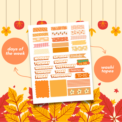 Planner Stickers Washi tape cute!