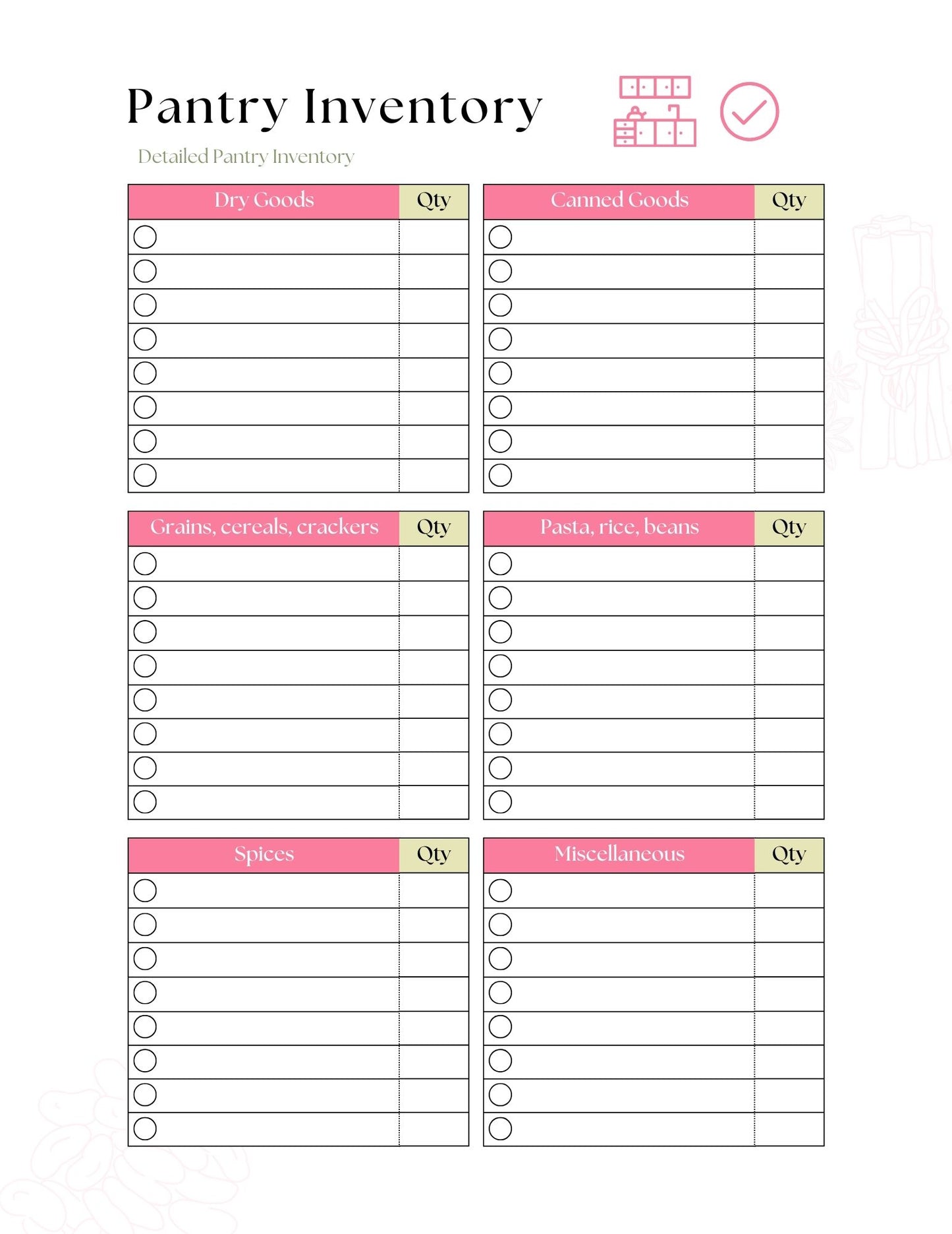 Simple Family Meal Planning System for Busy Moms | 54-Page Printable Meal Planner Faith Filled Printables