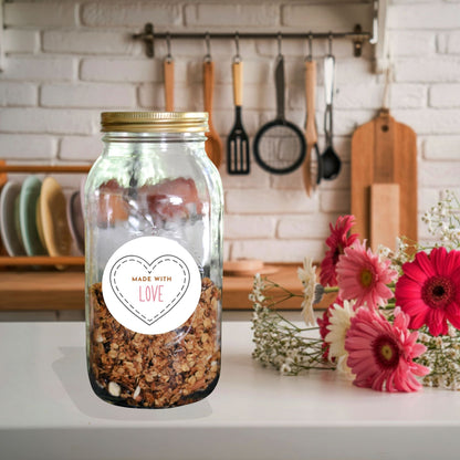 Printable Mason Jar Labels for Gifts & Canning | DIY Jar Stickers, Pantry Labels, Homemade Treat Tags Faith Filled Printables