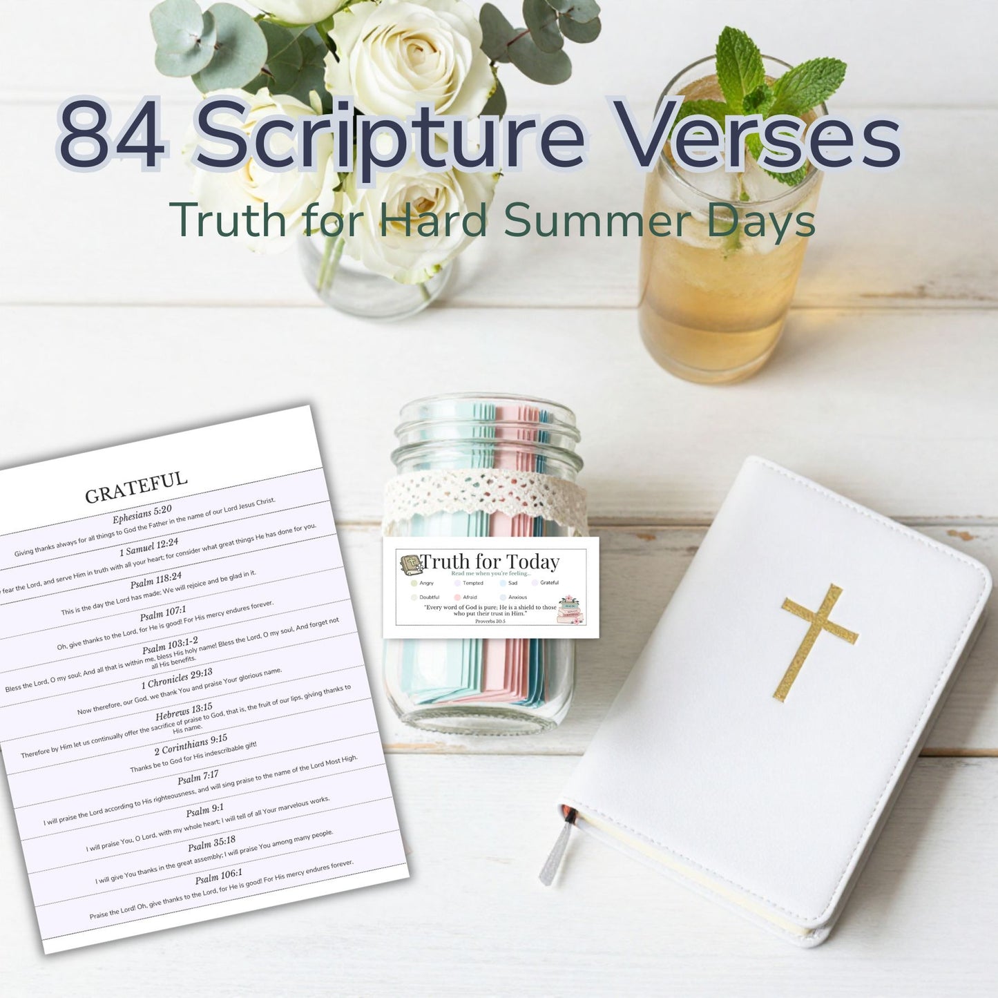 Faith-Filled Summer Survival Kit for Moms | Printable Summer Planner & Encouragement Bundle Faith Filled Printables