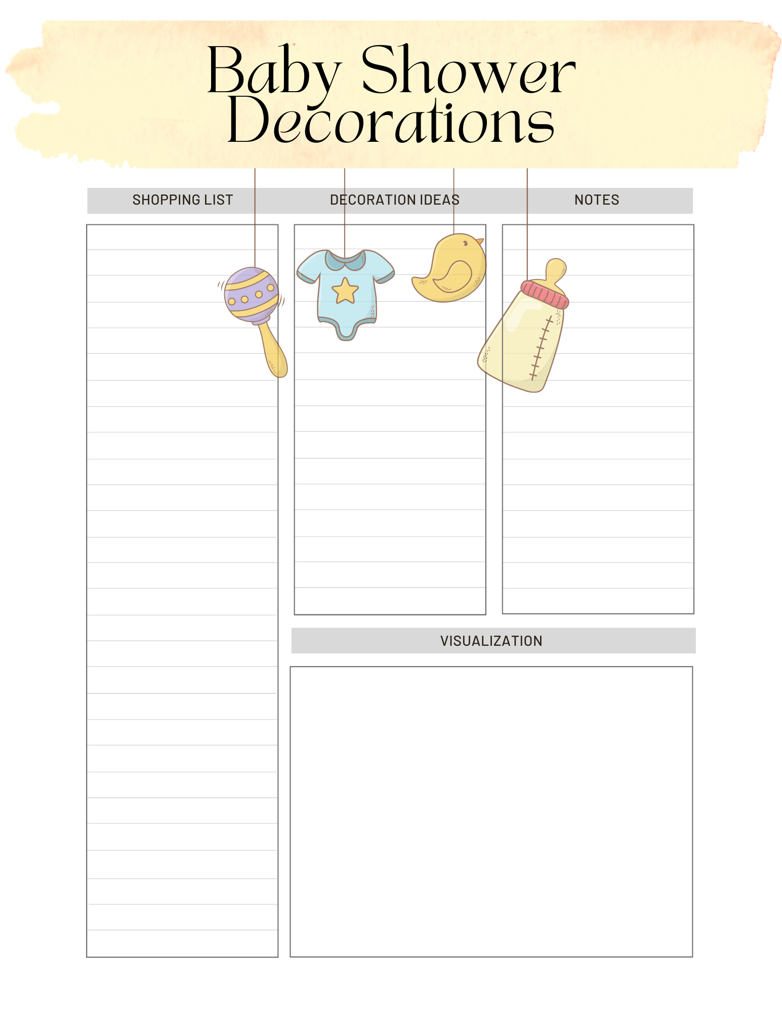 Baby Shower Planner – Faith Filled Printables
