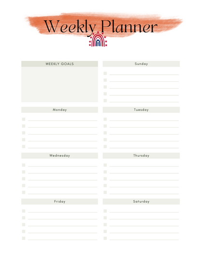 4th of July Printable Party Planner