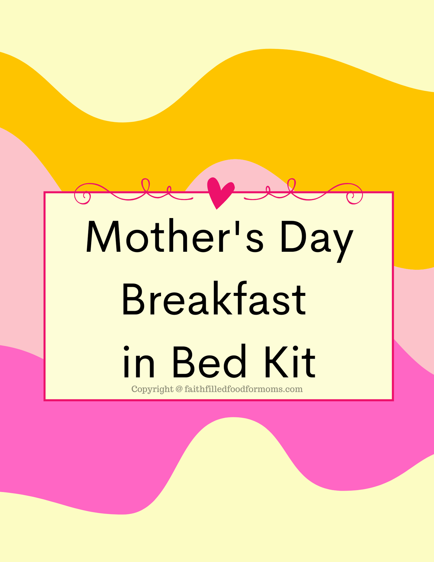 Mother's Day Breakfast in Bed Printable Kit