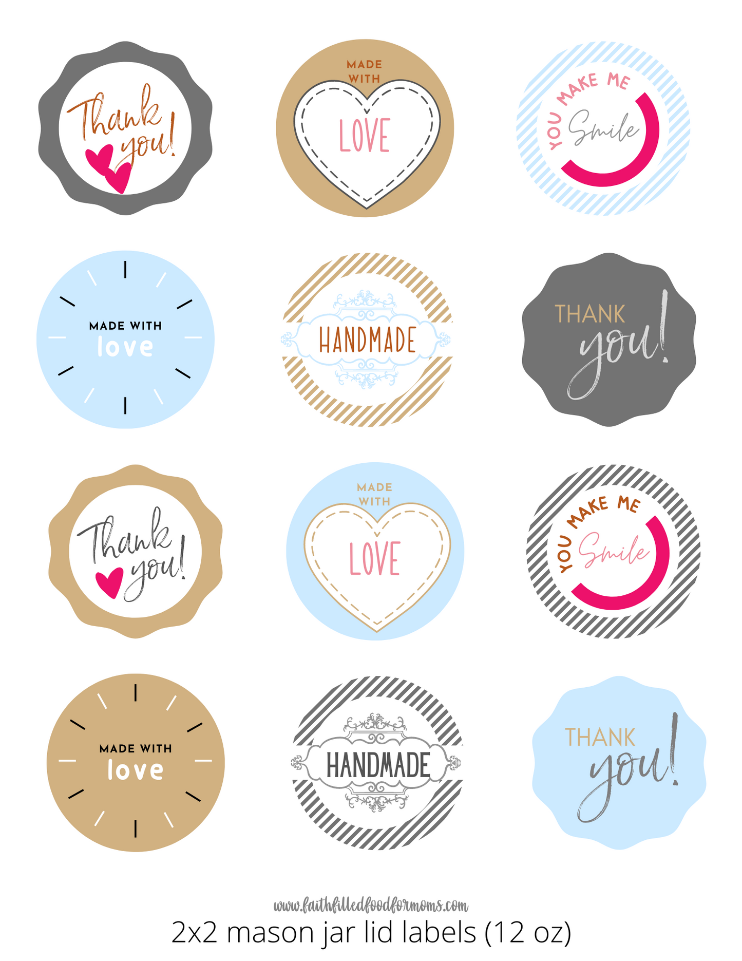 33 Super Cute Mason Jar Labels