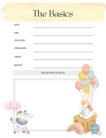 Ultimate Baby Shower Planner