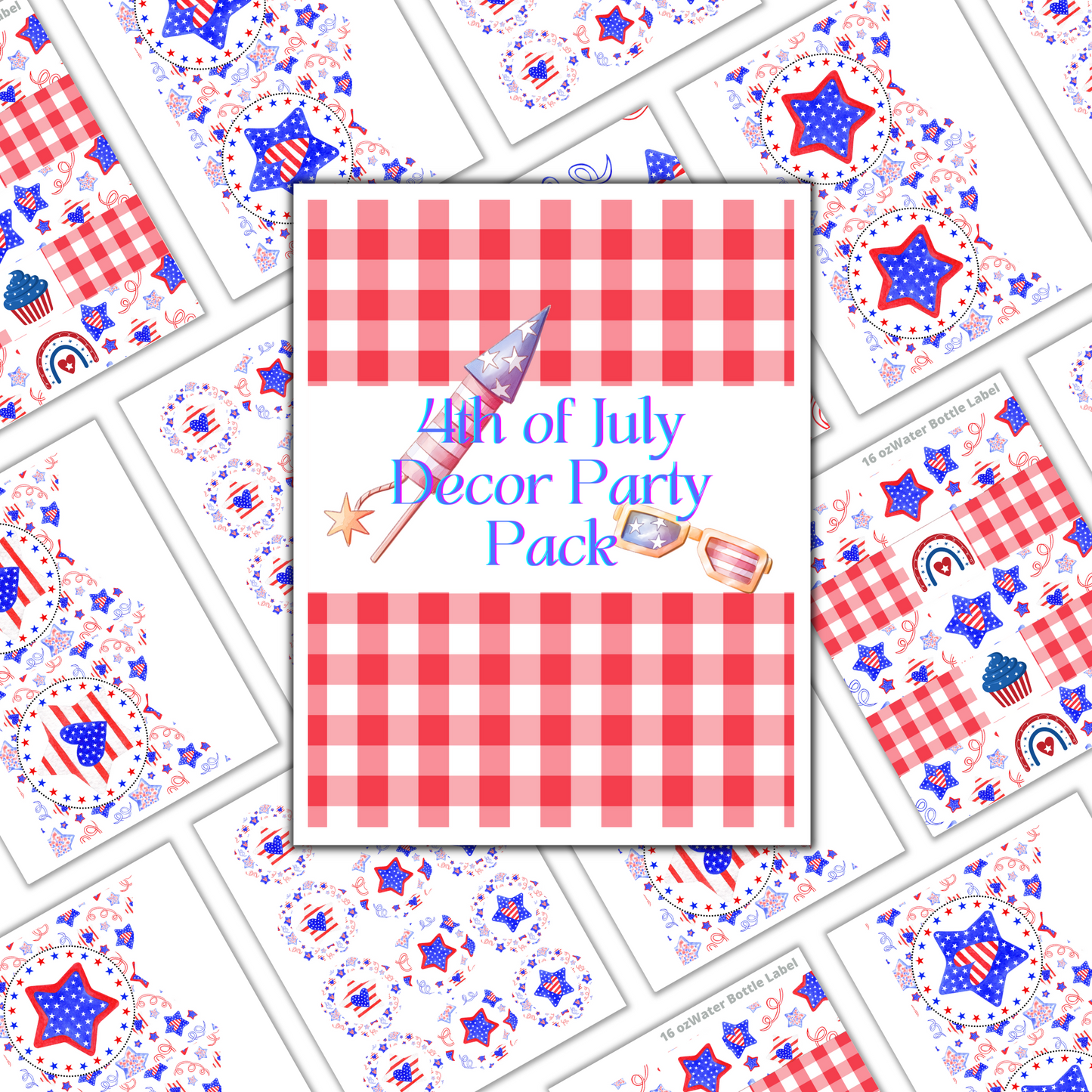 4th of July Decor Printable Party Pack