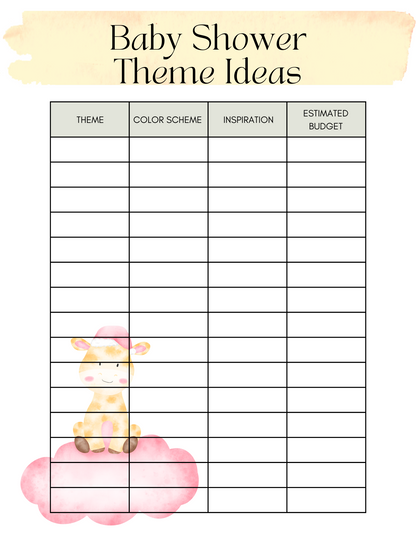 Ultimate Baby Shower Planner