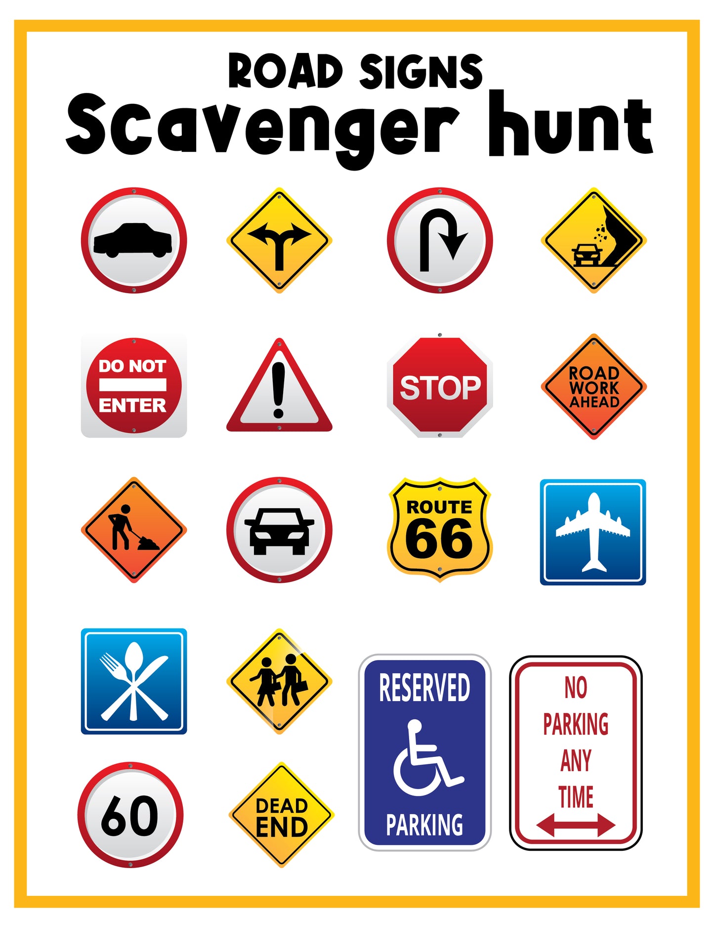 Super Fun Road Trip Printables